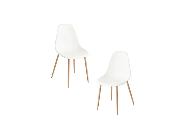 Packs Sillas Comedor - Pack 2 Sillas Mykle - Blanco