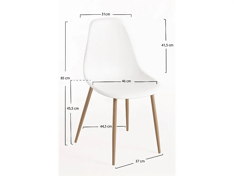 Packs Sillas Comedor - Pack 2 Sillas Mykle - Blanco