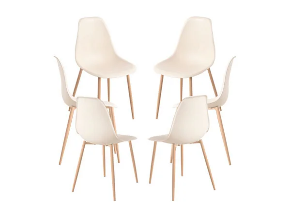 Packs Sillas Comedor - Pack 6 Sillas Mykle - Beige