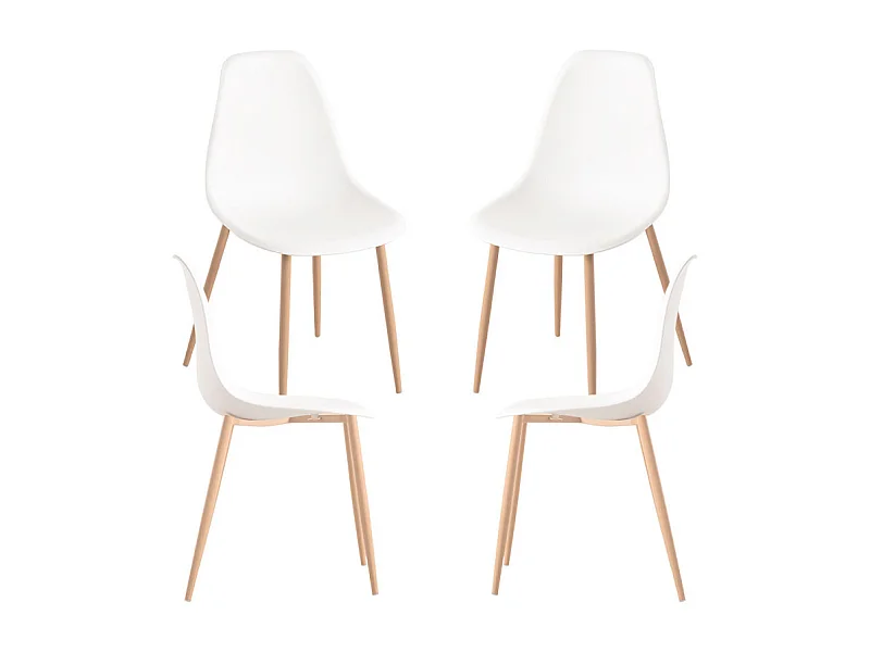 Packs Sillas Comedor - Pack 4 Sillas Mykle - Blanco
