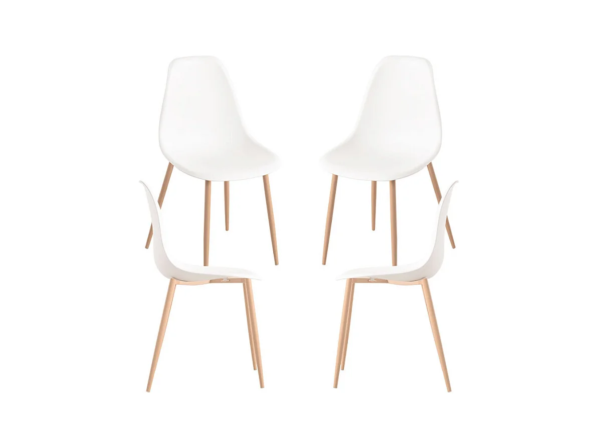 Packs Sillas Comedor - Pack 4 Sillas Mykle - Blanco
