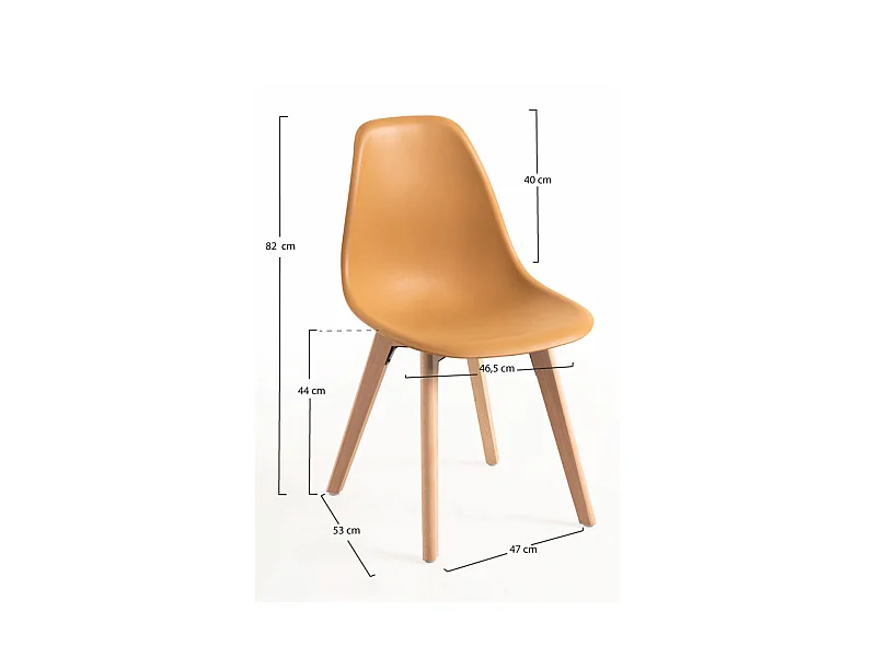 Sillas Comedor - Silla Kelen - Mostaza