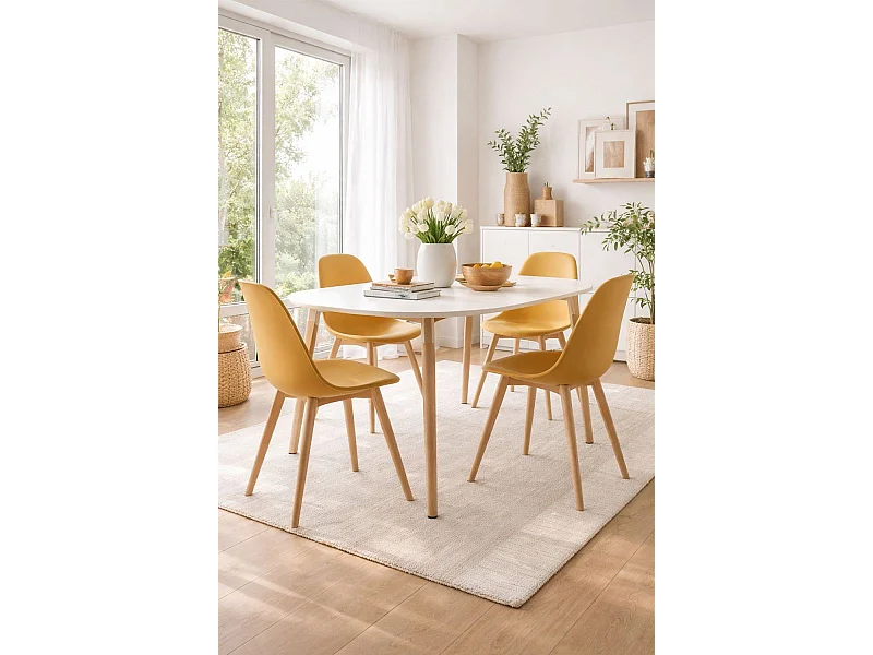 Packs Sillas Comedor - Pack 4 Sillas Kelen - Mostaza