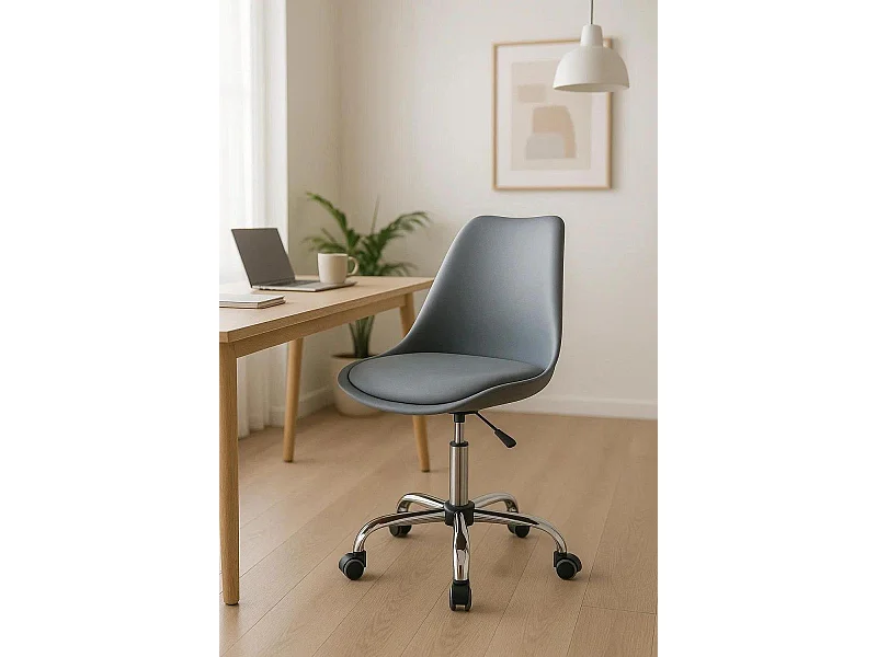 Silla de EscritorioGris Neo - Máxima Ergonomía - Ideal para Escritorio y Gaming