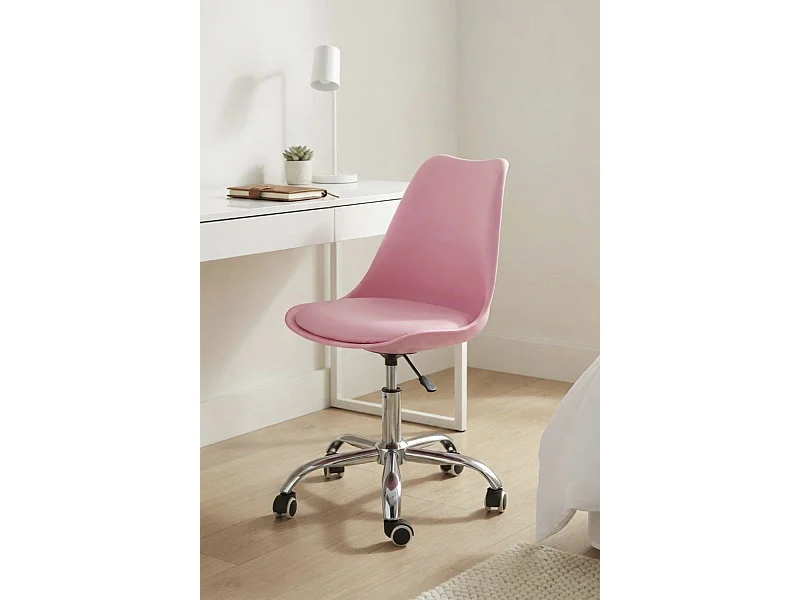 Silla de Oficina Neo en Rosa - Máxima Ergonomía - Ideal para Escritorio y Gaming