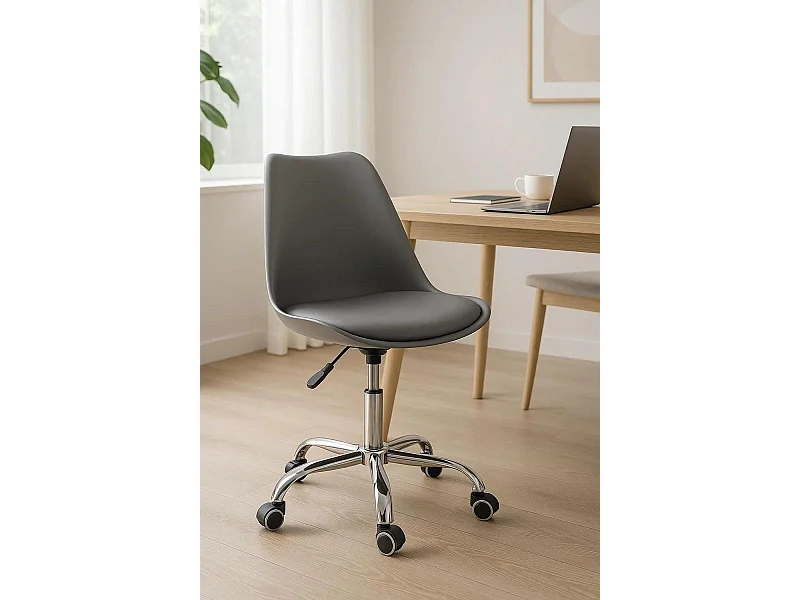 Silla de EscritorioGris oscuro Neo - Máxima Ergonomía - Ideal para Escritorio y Gaming