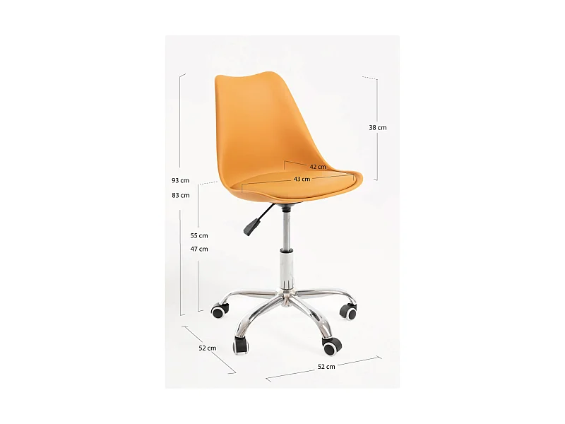 Silla de Oficina Neo en Mostaza - Máxima Ergonomía - Ideal para Escritorio y Gaming
