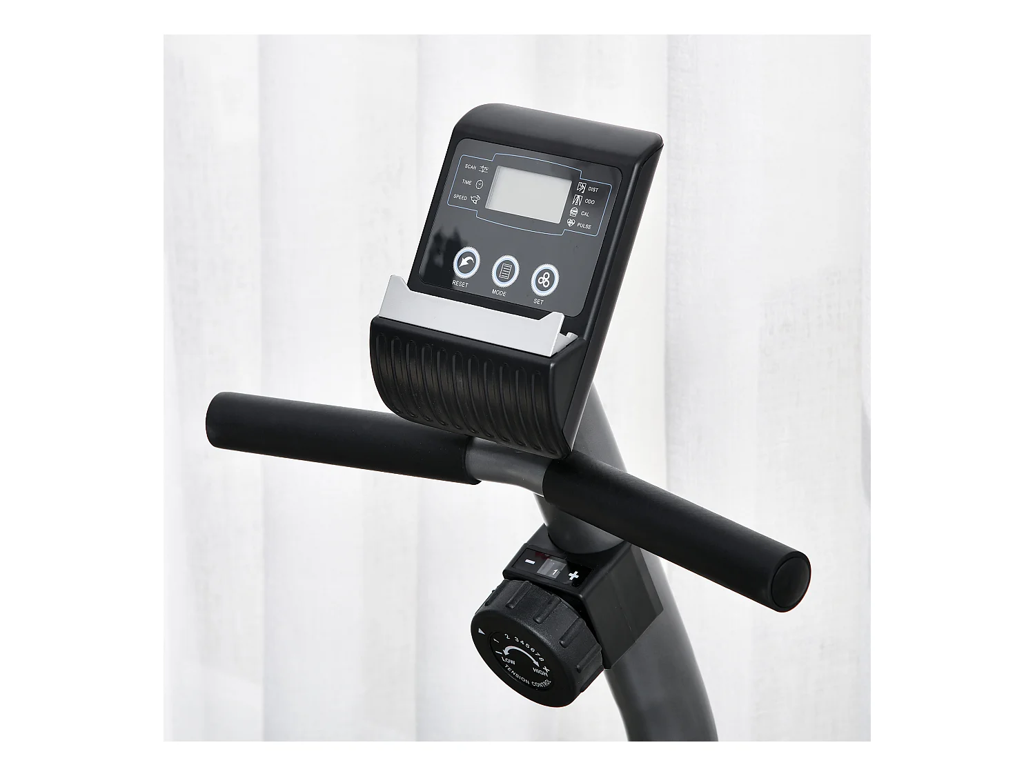 Bicicleta estática gris 136x62.5x98 cm HOMCOM