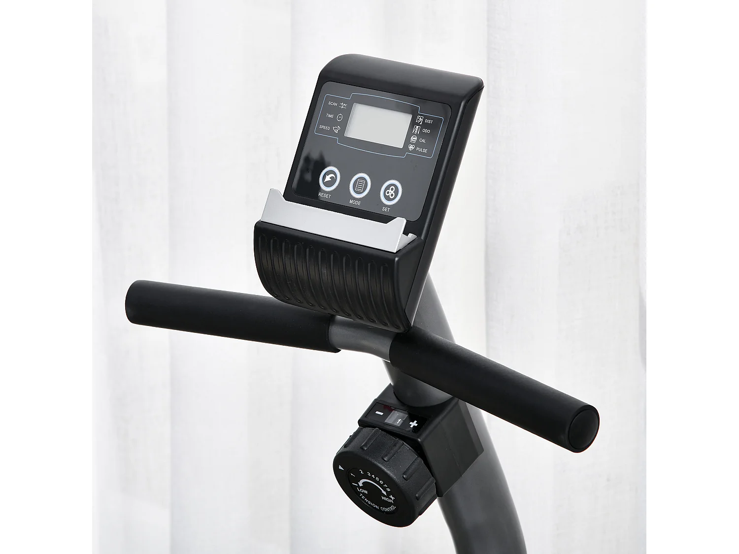 Bicicleta estática gris 136x62.5x98 cm HOMCOM