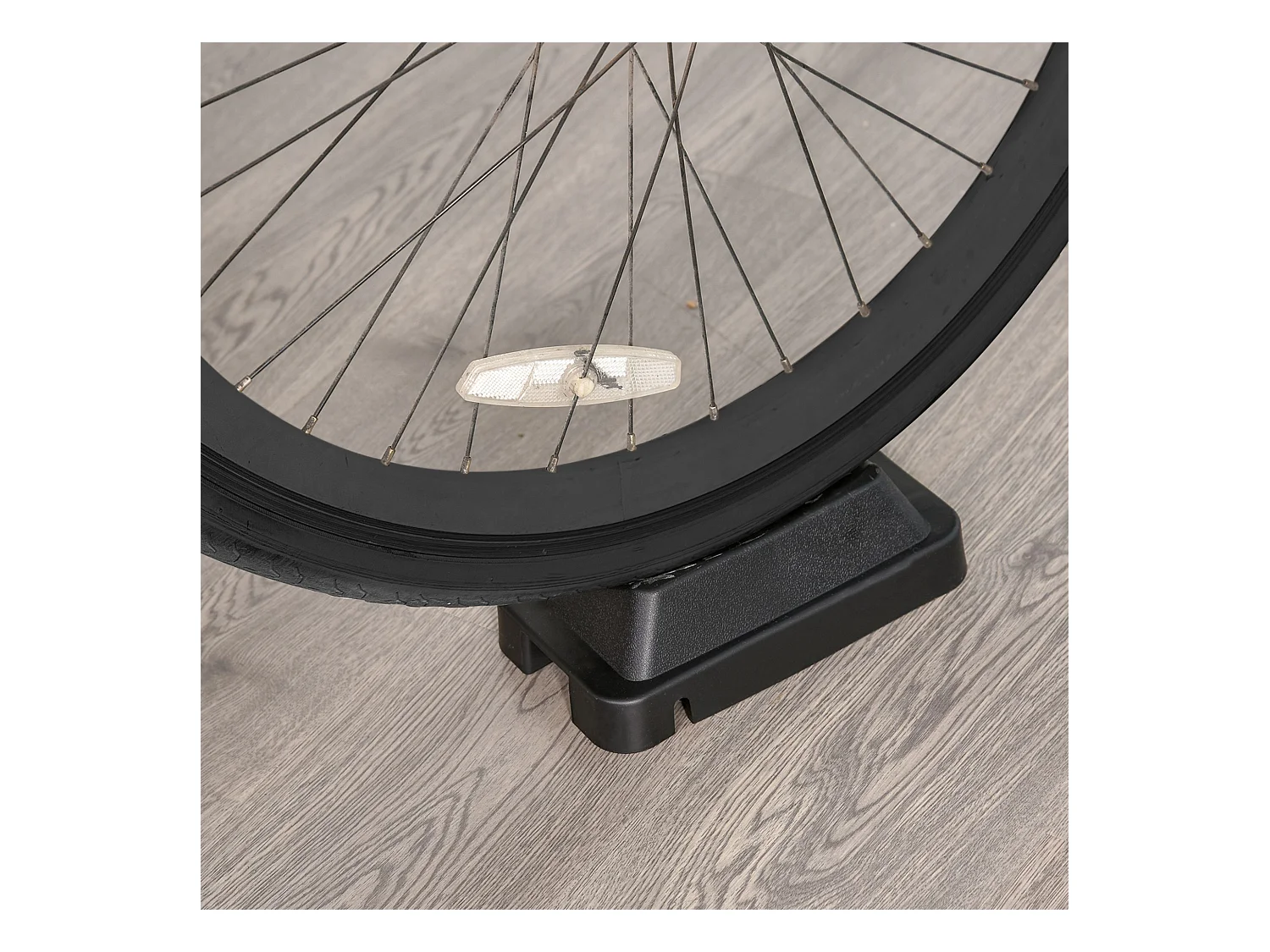 Rodillo entrenamiento bicicleta plata 54.5x47.2x39.1 cm HOMCOM