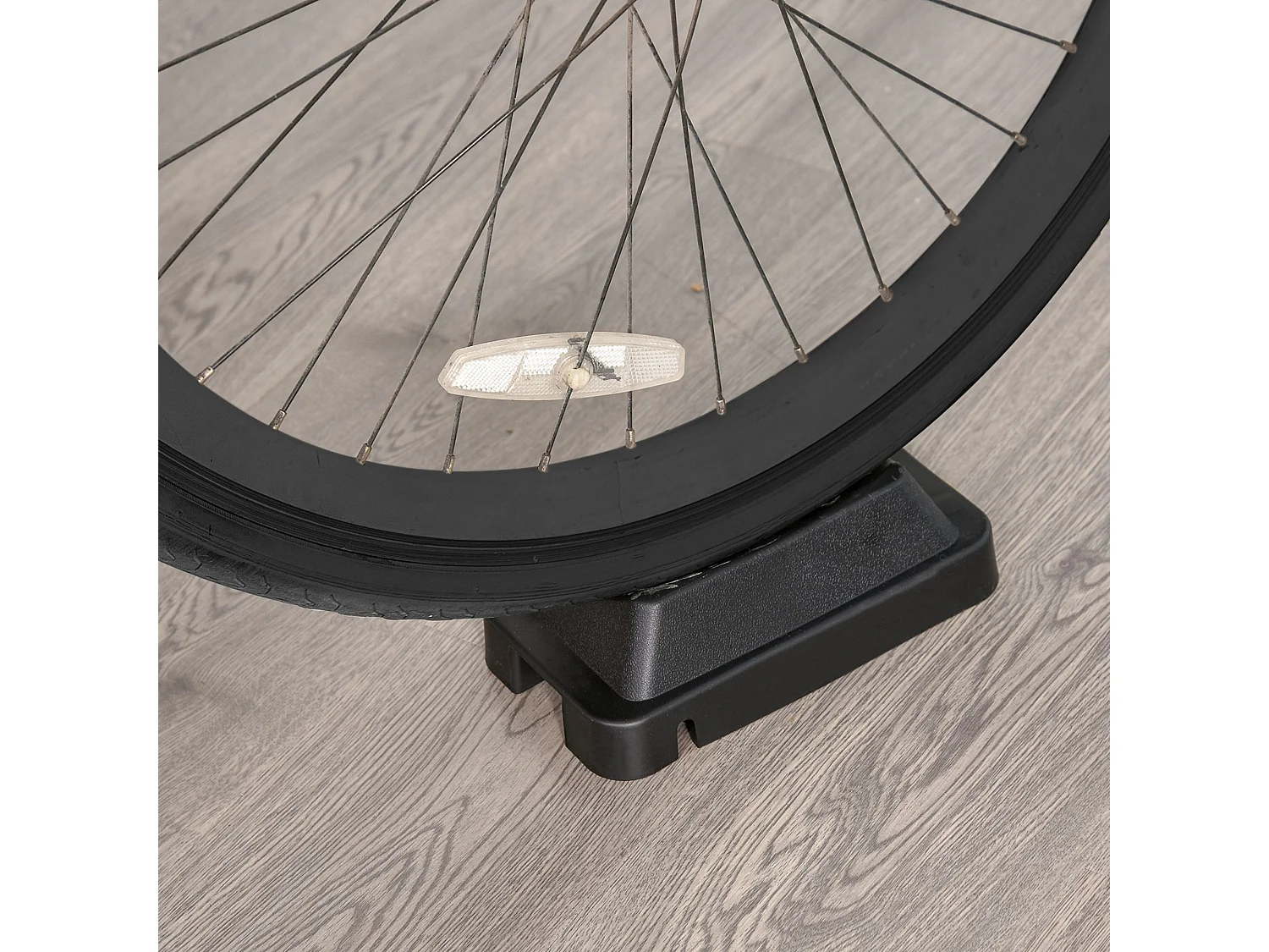 Rodillo entrenamiento bicicleta plata 54.5x47.2x39.1 cm HOMCOM