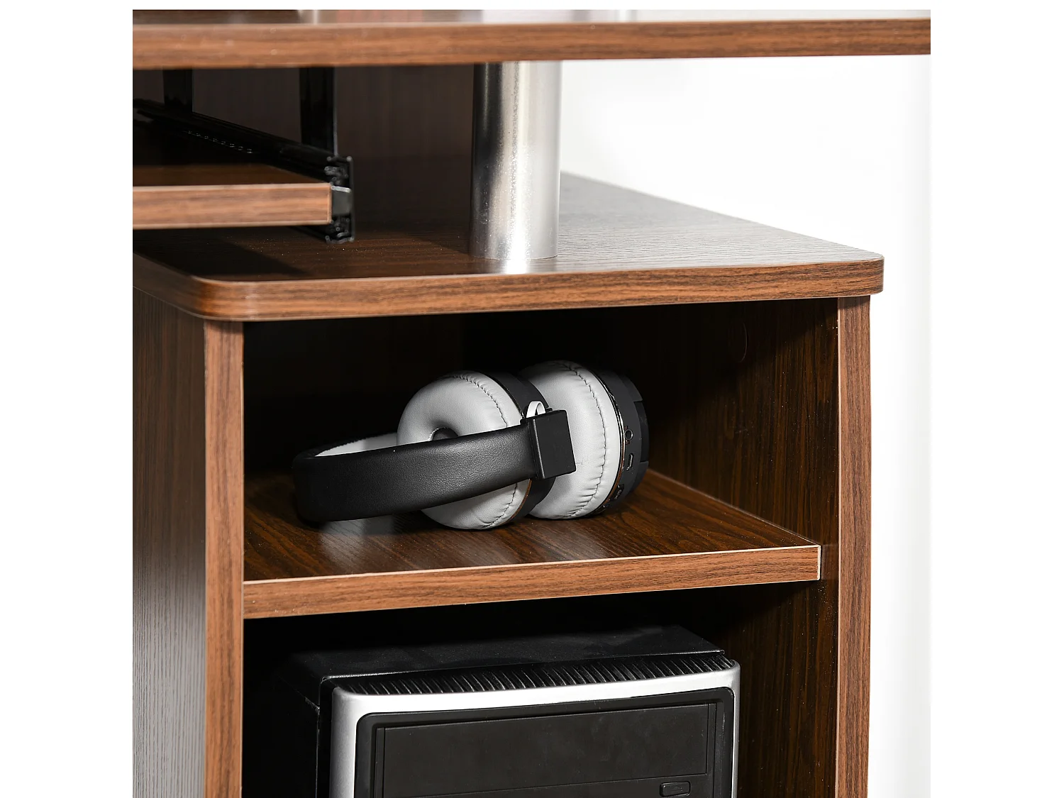 Mesa de ordenador marrón 120x55x85 cm HOMCOM