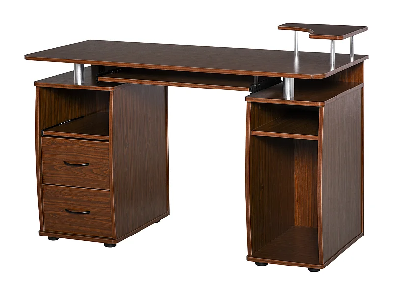 Mesa de ordenador marrón 120x55x85 cm HOMCOM