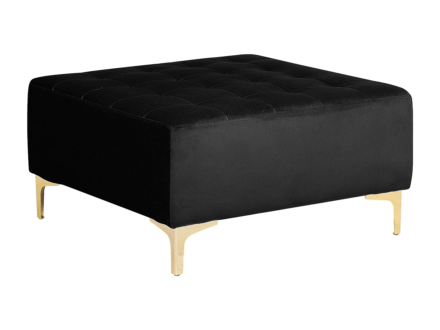 Ottoman ABERDEEN Velours Noir