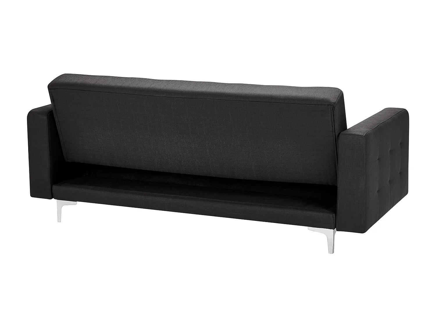 Divano letto ABERDEEN Velluto Nero 3 posti