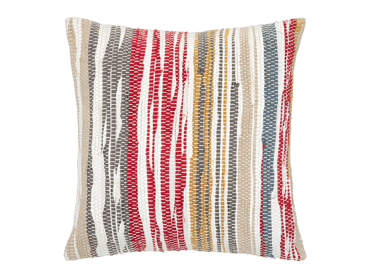 Coussin décoratif déhoussable Chindi en Coton 40 x 40 cm