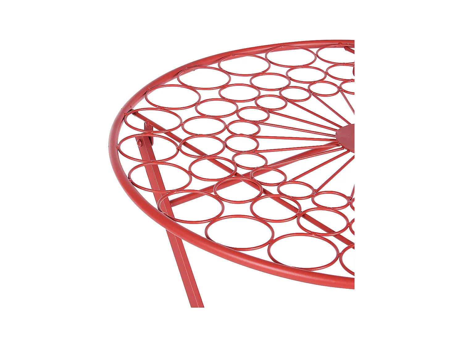 Mesa de balcón SCARIO 70 cm 70 cm Metal Rojo