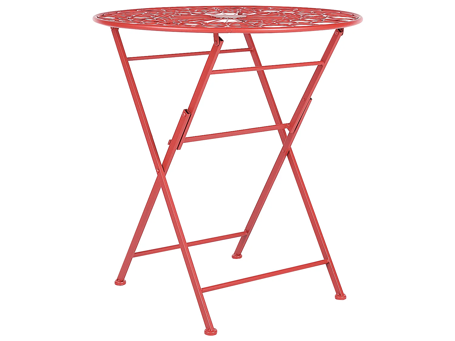 Tavolino Bistrot SCARIO 70 cm 70 cm Metallo Rosso