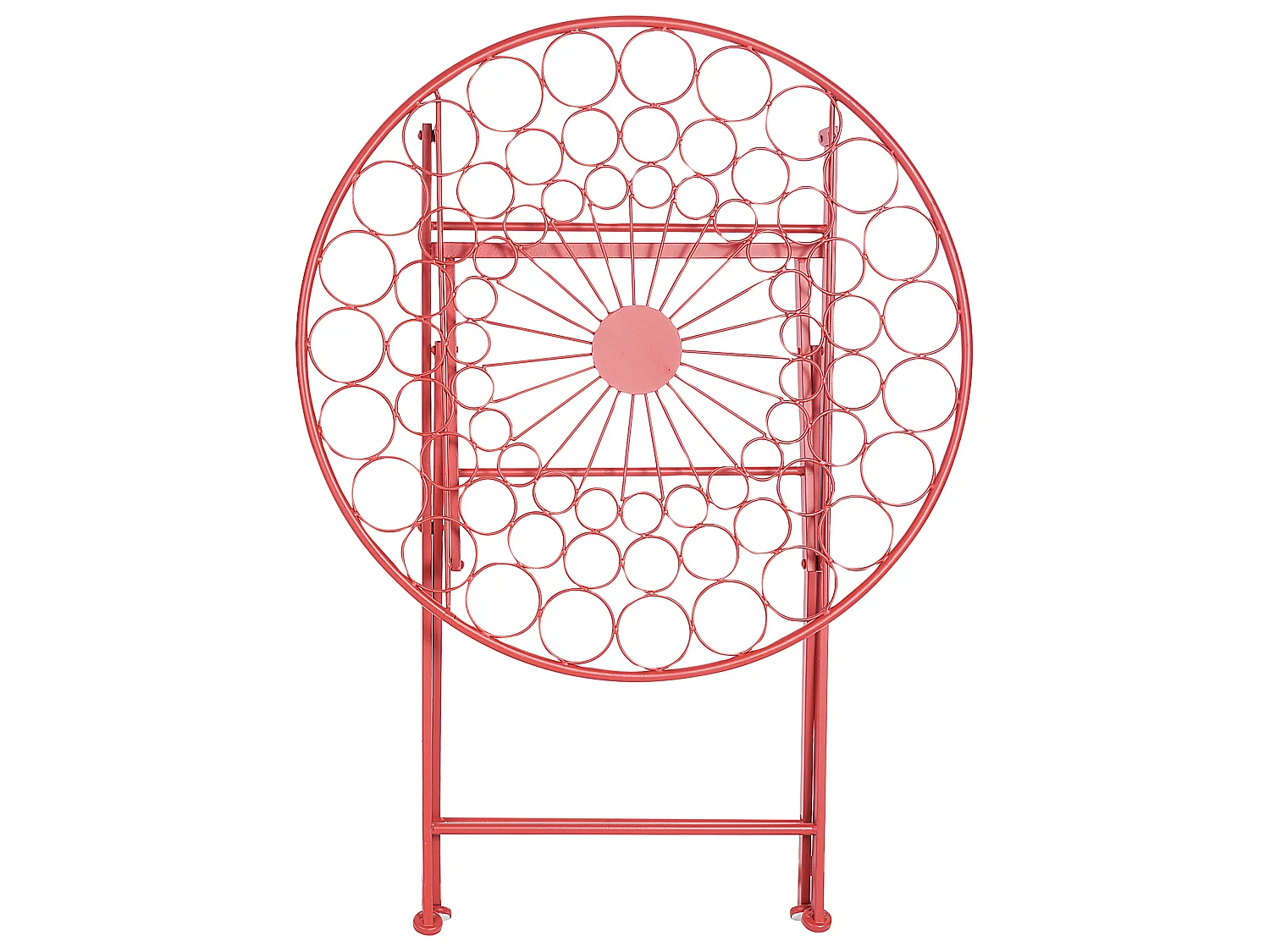 Tavolino Bistrot SCARIO 70 cm 70 cm Metallo Rosso