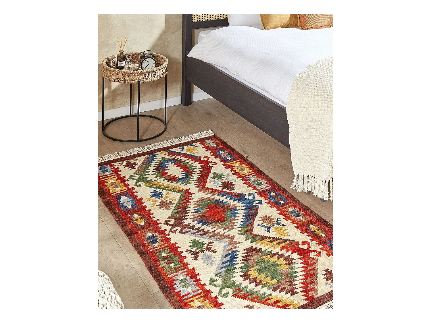 Vloerkleed kelim meerkleurig 80 x 150 cm AREVIK