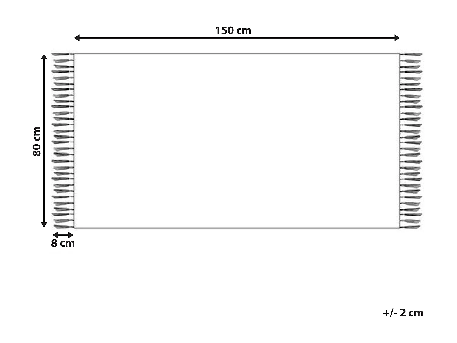Vloerkleed kelim meerkleurig 80 x 150 cm AREVIK