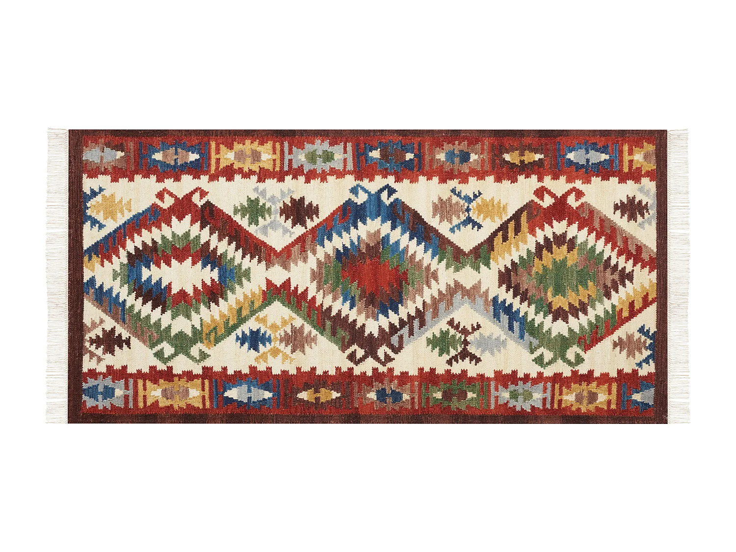 Tapis AREVIK Multicolore 80 x 150 cm Laine Kilim