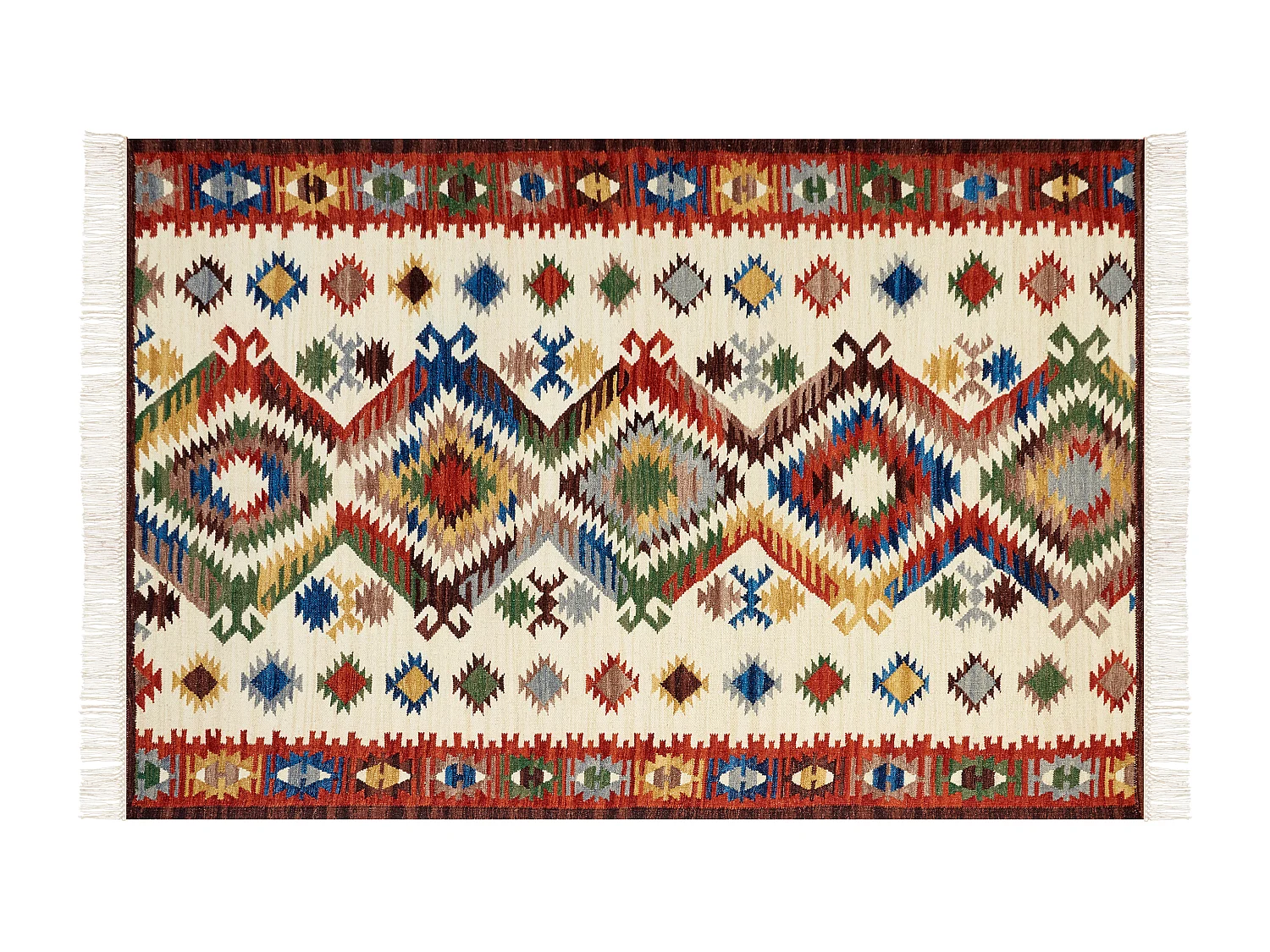 Tapis AREVIK Multicolore 200 x 300 cm Laine Kilim