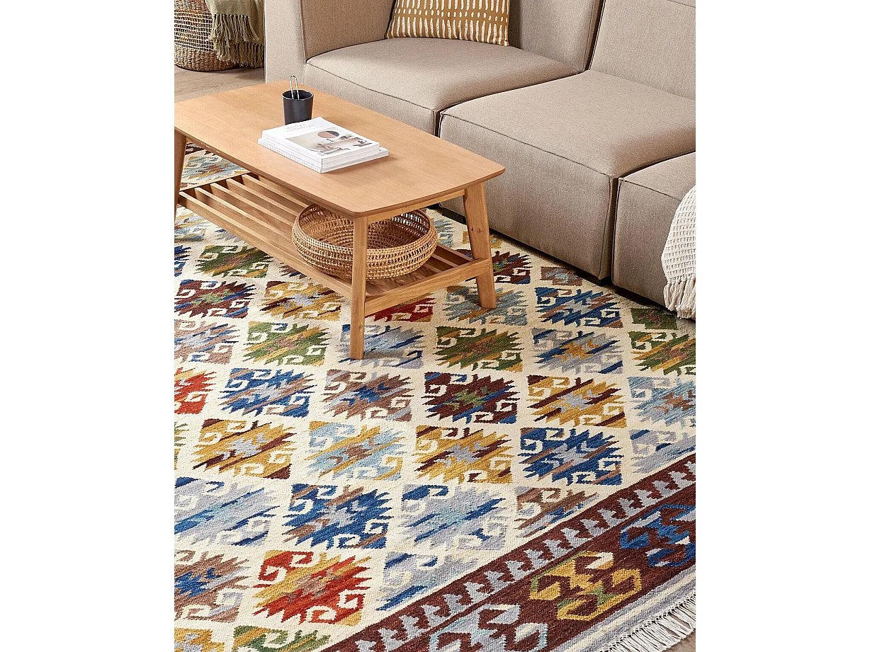 Tapis AKNALICH Multicolore 200 x 300 cm Laine Kilim