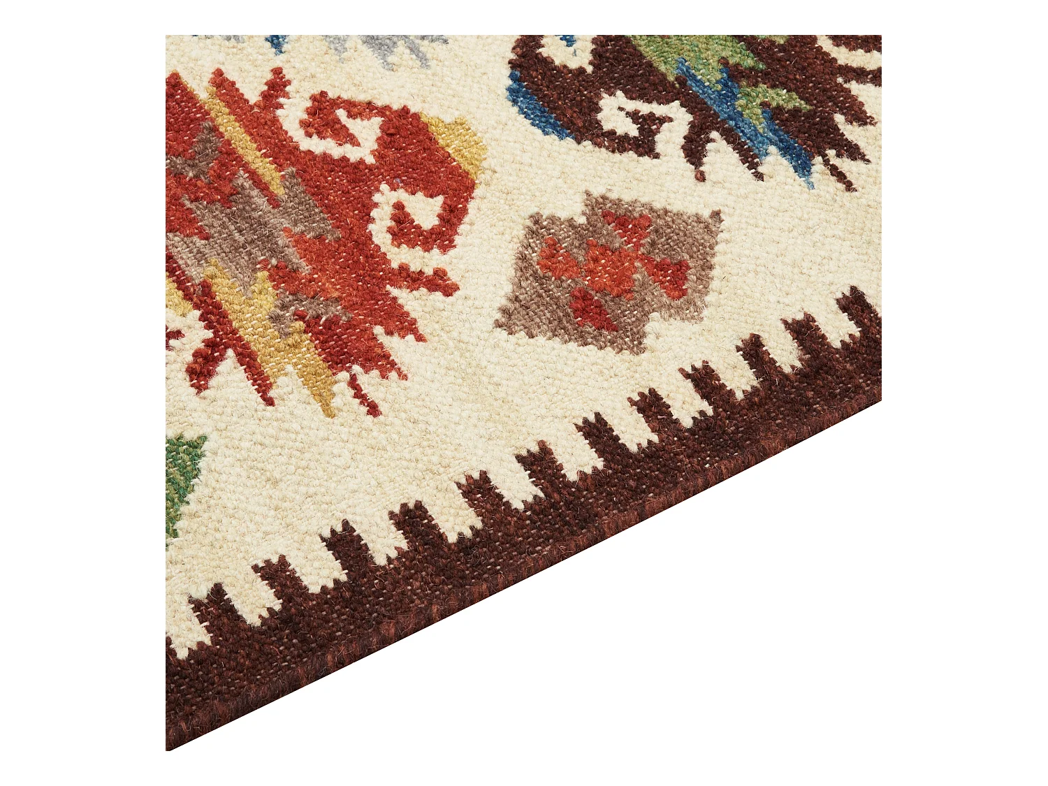 Tapis kilim en laine multicolore 160 x 230 cm AKNALICH