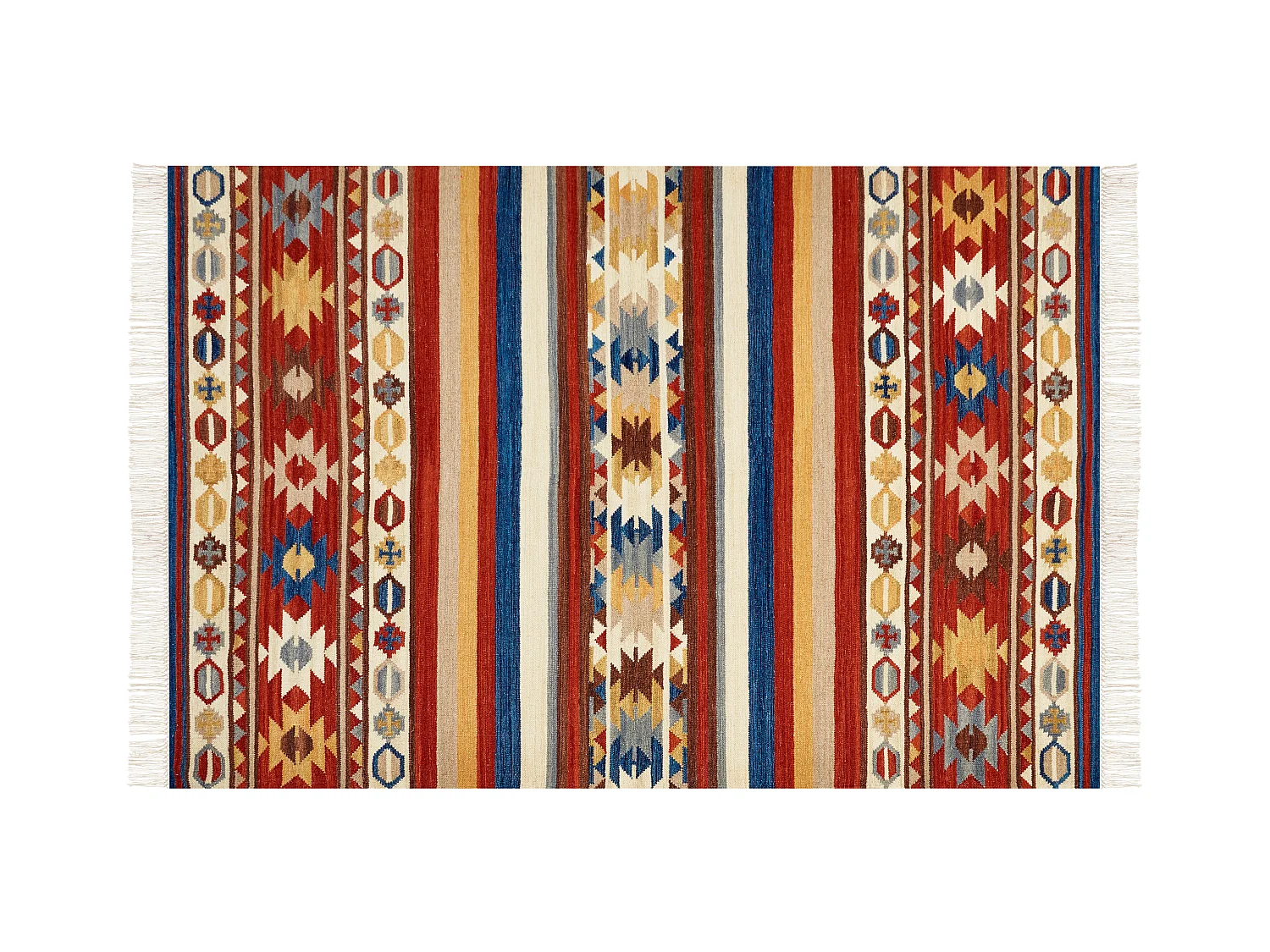 Tappeto kilim lana multicolore 200 x 300 cm JRARAT