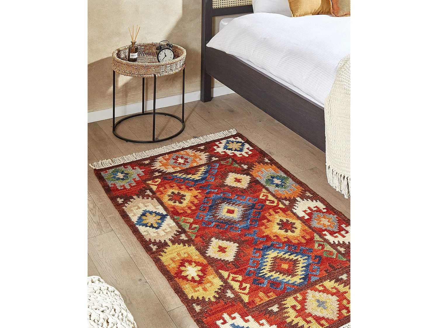 Vloerkleed kelim meerkleurig 80 x 150 cm ZOVUNI