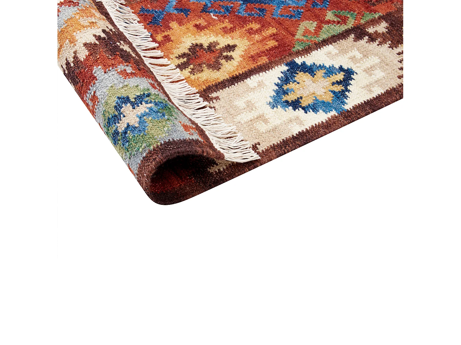 Vloerkleed kelim meerkleurig 80 x 150 cm ZOVUNI