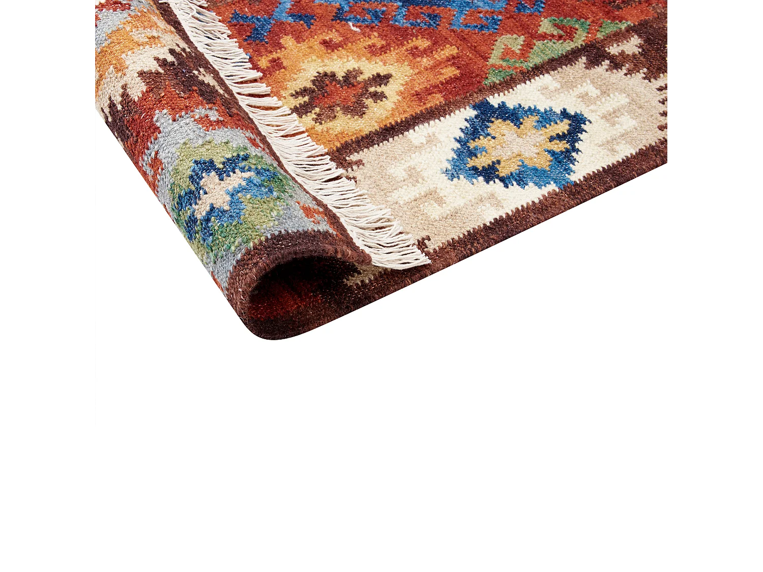 Vloerkleed kelim meerkleurig 80 x 150 cm ZOVUNI