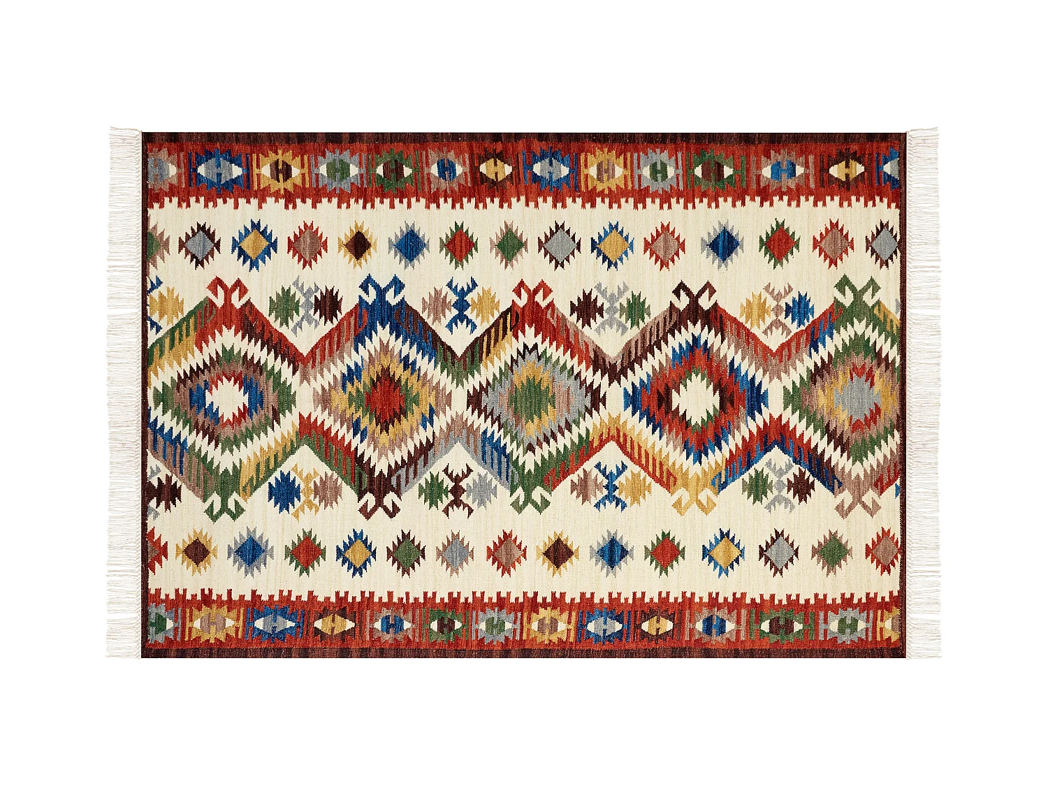 Tappeto kilim lana multicolore 160 x 230 cm AREVIK