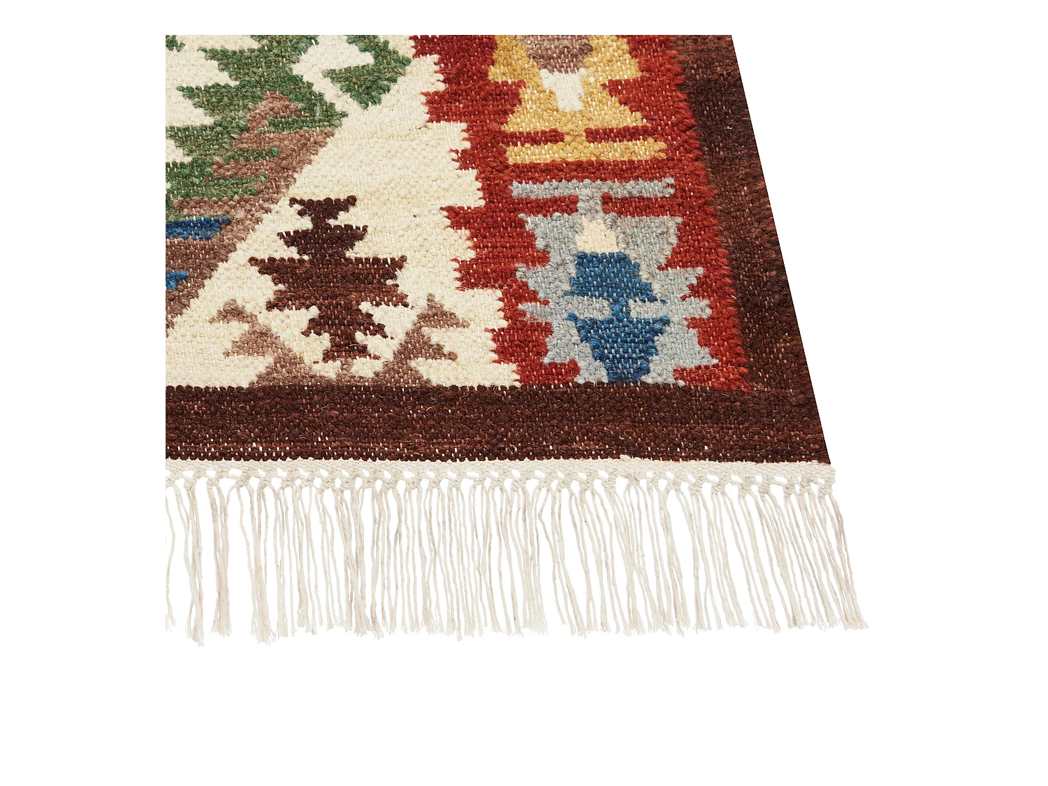Tappeto kilim lana multicolore 160 x 230 cm AREVIK