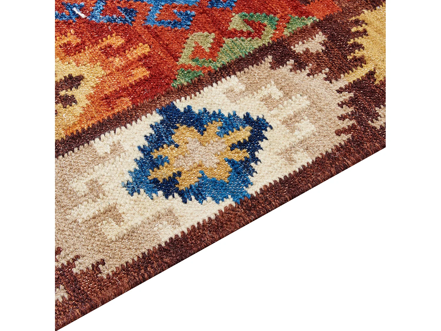 Tapis kilim en laine multicolore 200 x 300 cm ZOVUNI