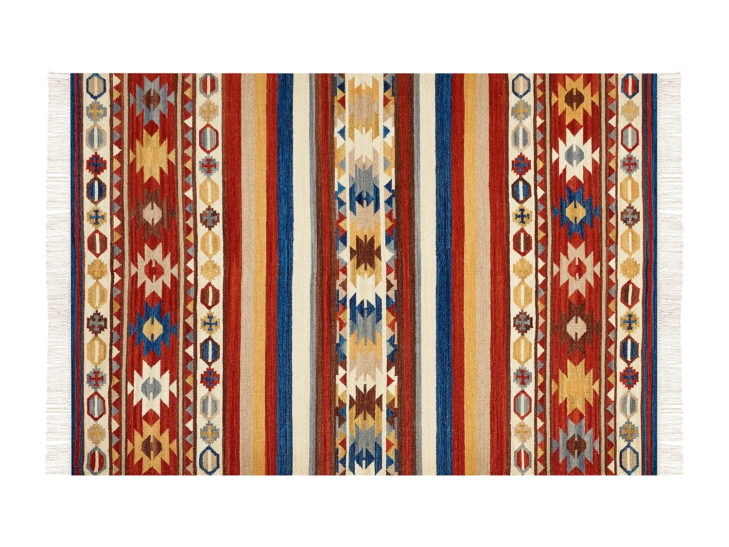 Tapis JRARAT Multicolore 160 x 230 cm Laine Kilim