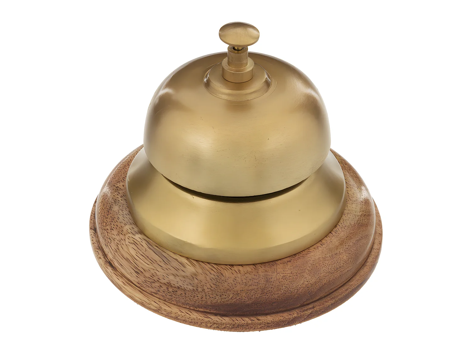 Sonnette style rétro en Bois et Métal D 10 cm