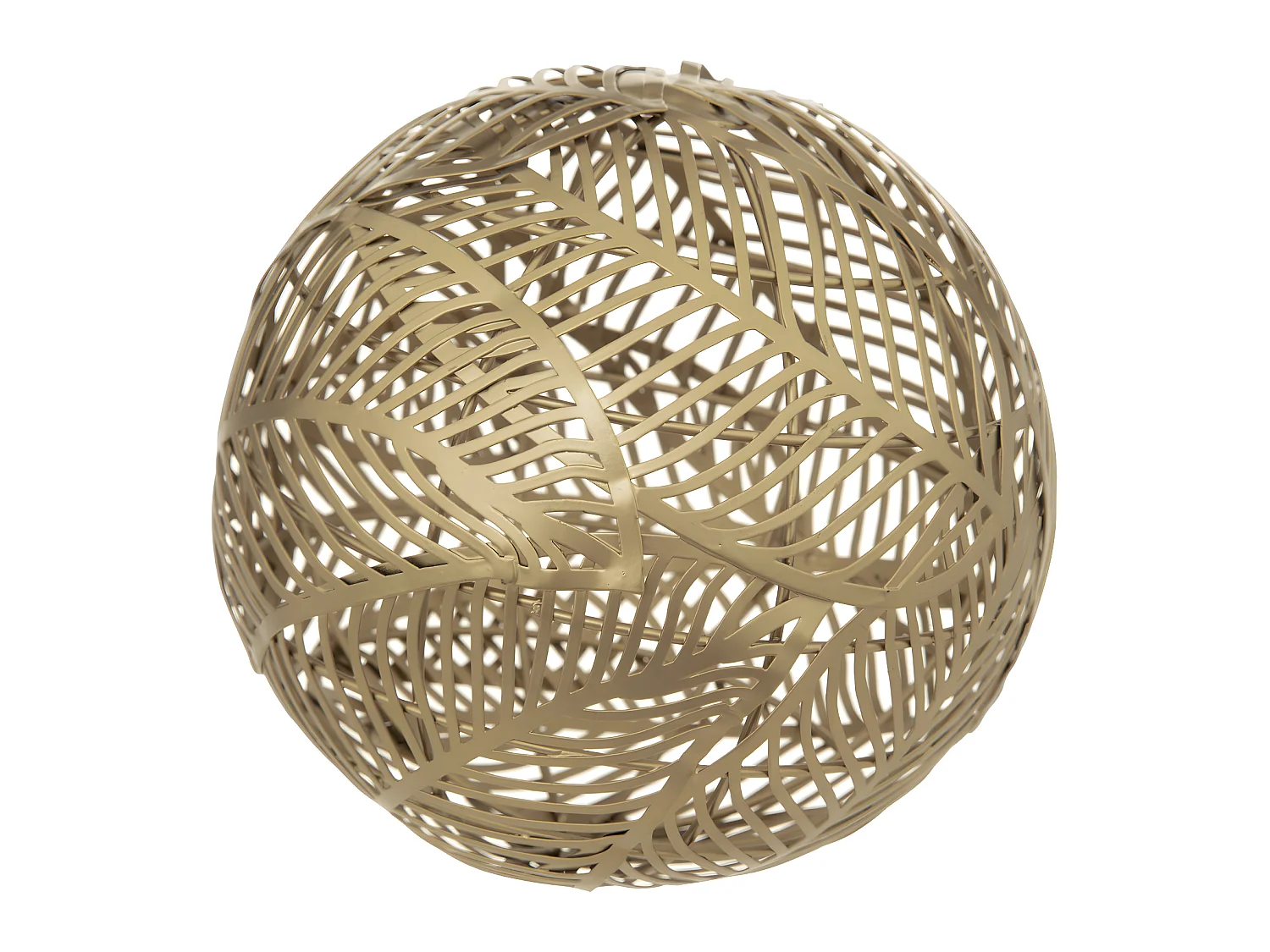 Boule déco en Métal Doré D 14 cm
