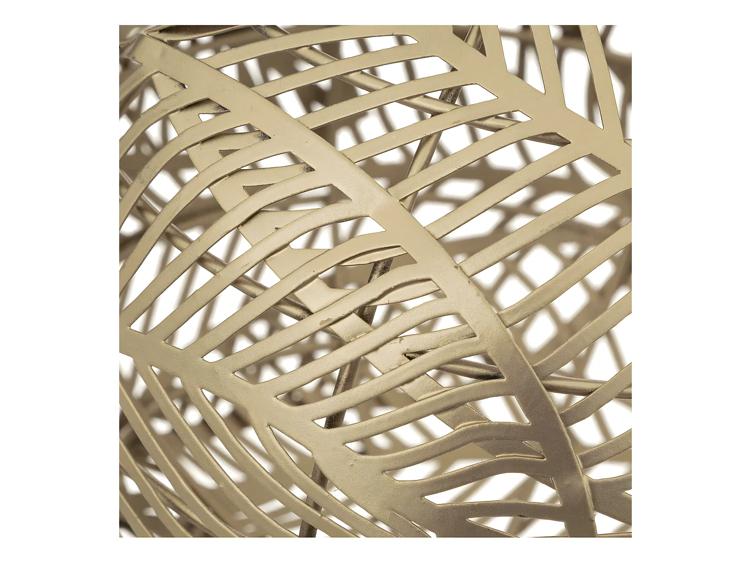 Boule déco en Métal Doré D 14 cm