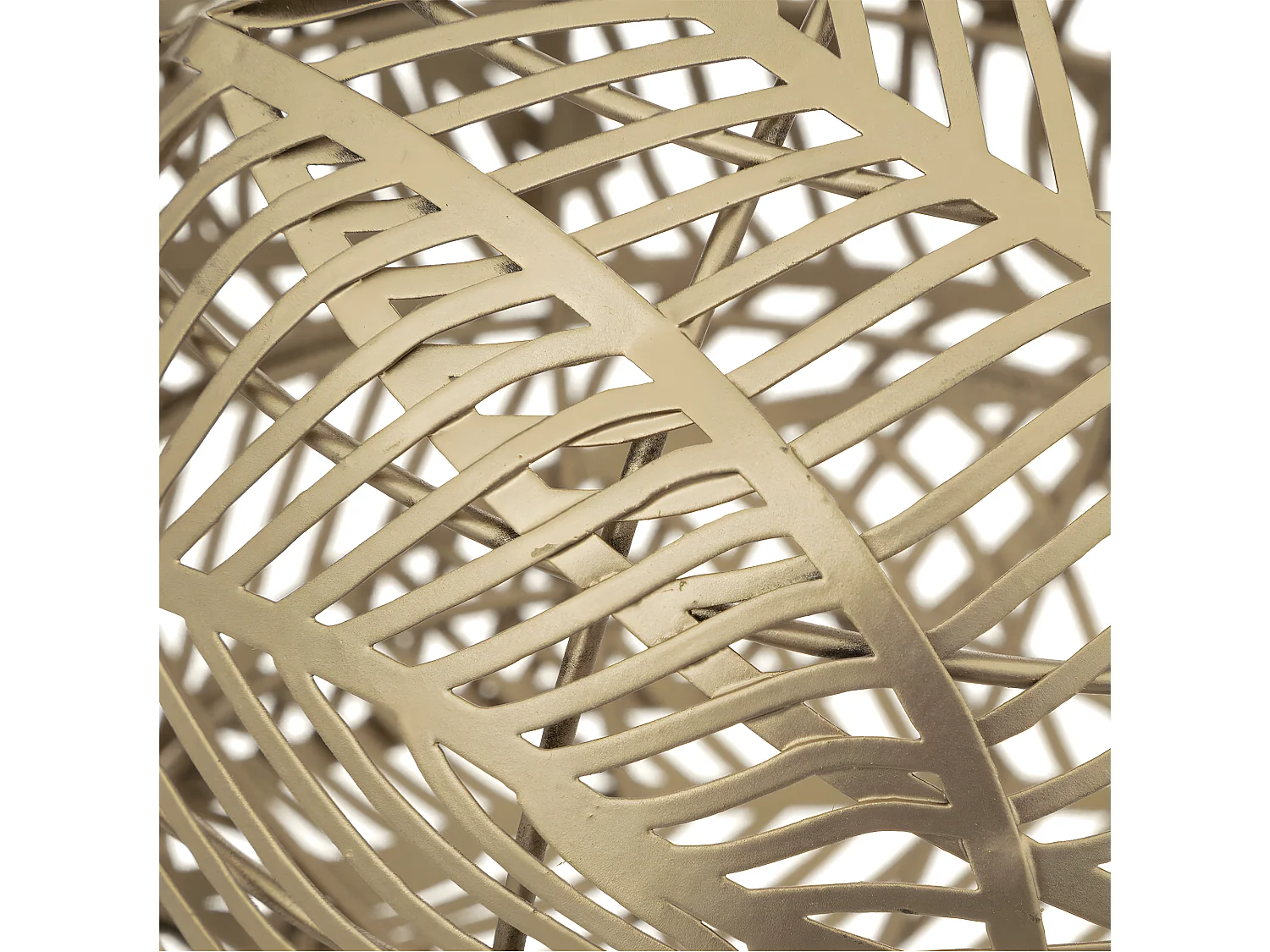 Boule déco en Métal Doré D 14 cm