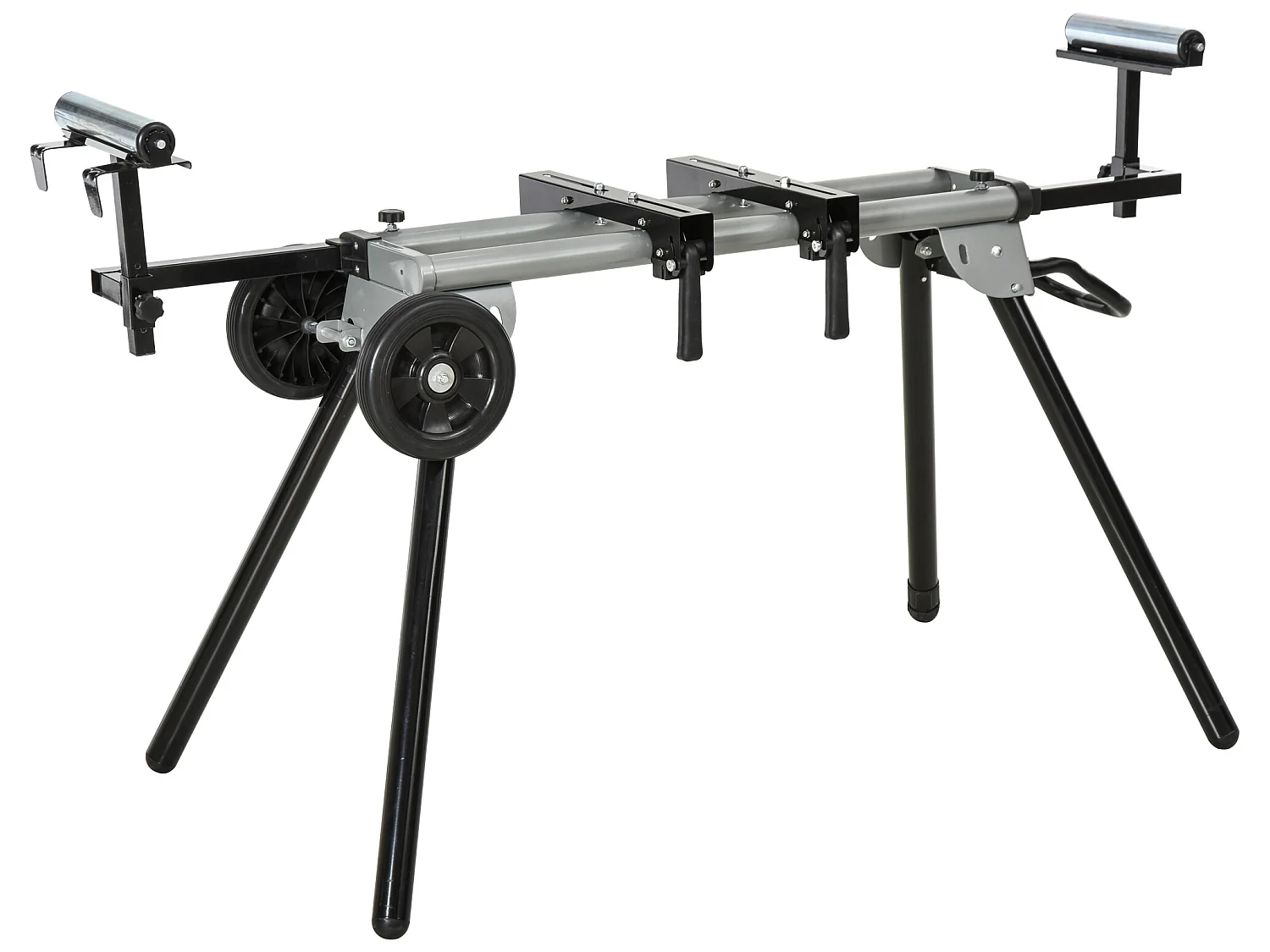 Soporte para sierra ingletadora negro 245x73x96 cm DURHAND