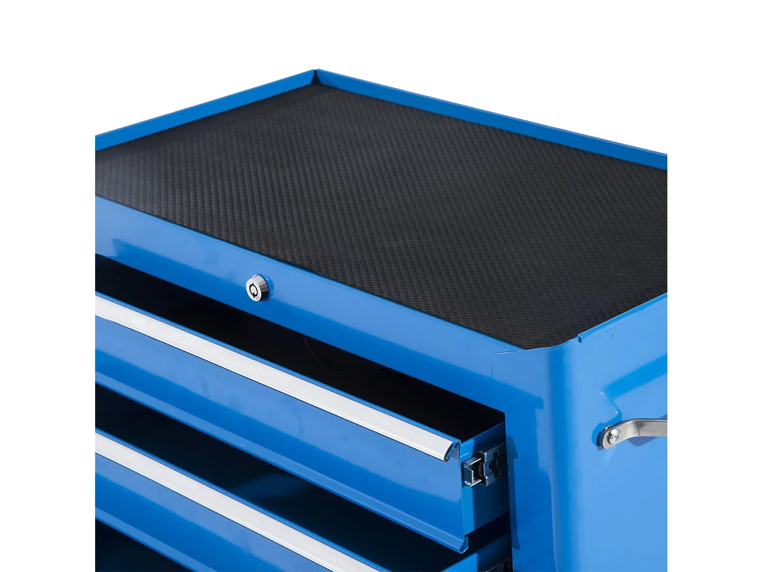 Carro de herramientas azul 61.5x33x82.5 cm HOMCOM