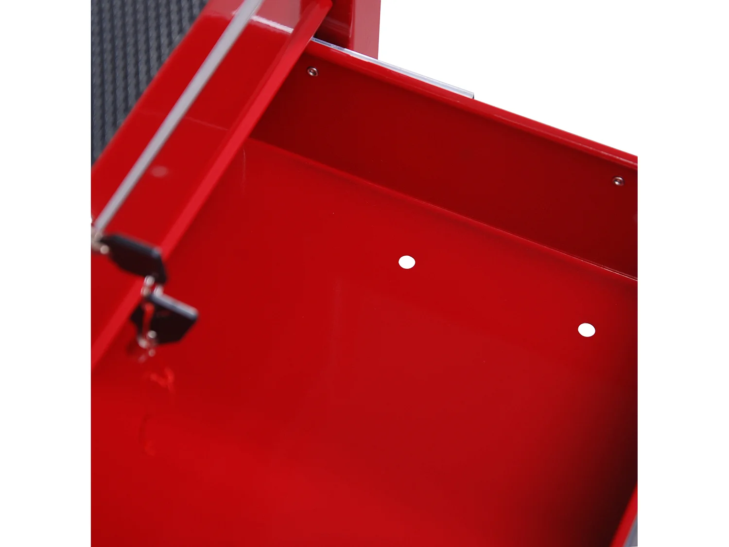 Carro de herramientas rojo 67,5x33x77cm HOMCOM