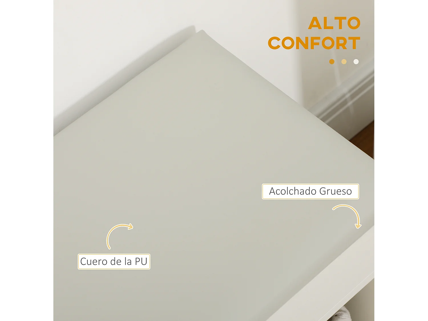 Banco zapatero blanco 80x30x43cm HOMCOM