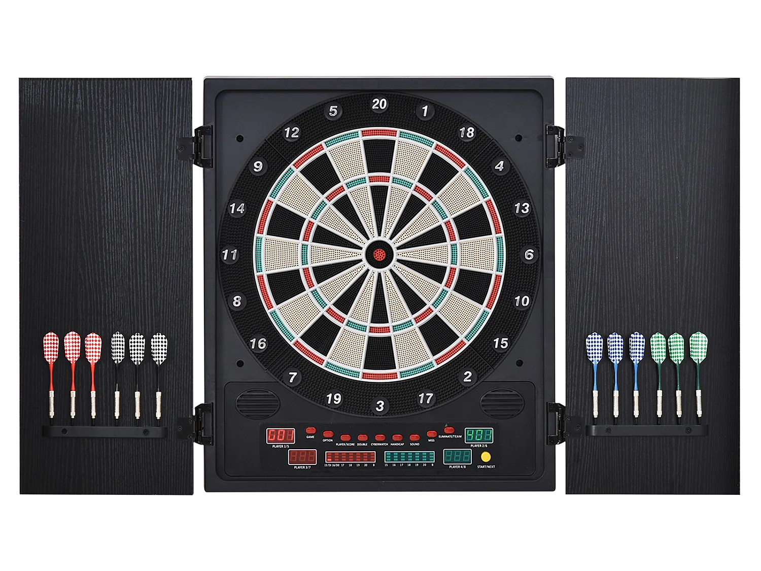 Diana electrónica negro 51x6.5x57 cm HOMCOM