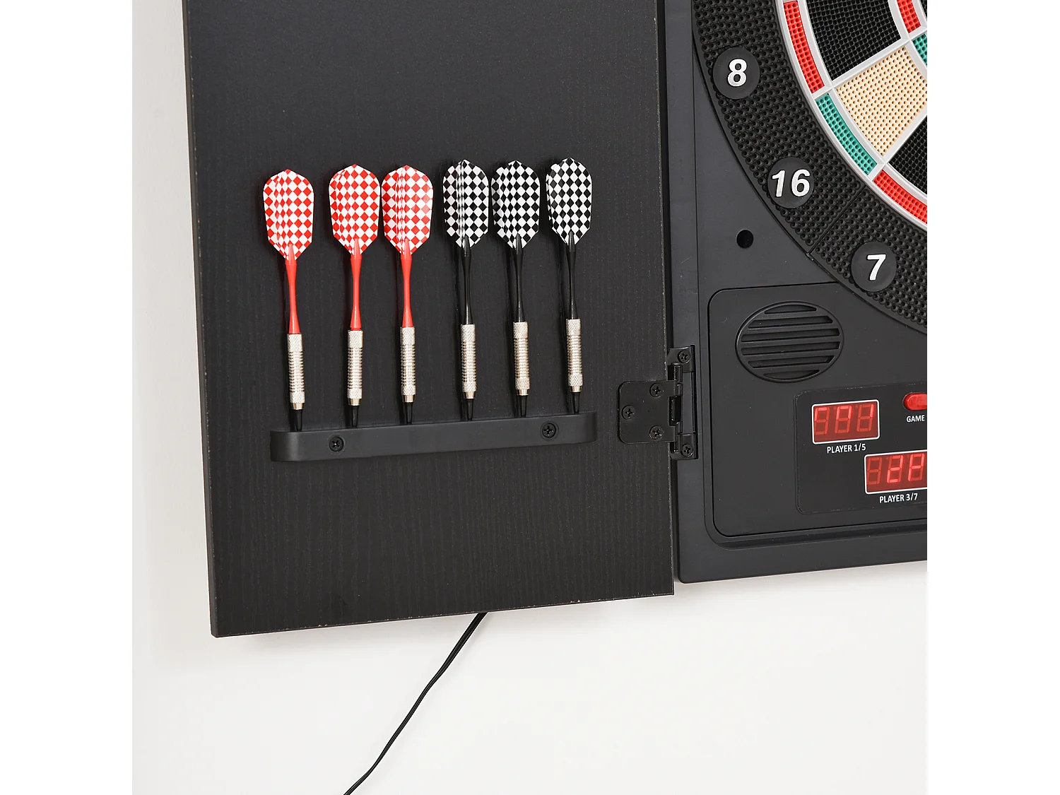 Diana electrónica negro 51x6.5x57 cm HOMCOM