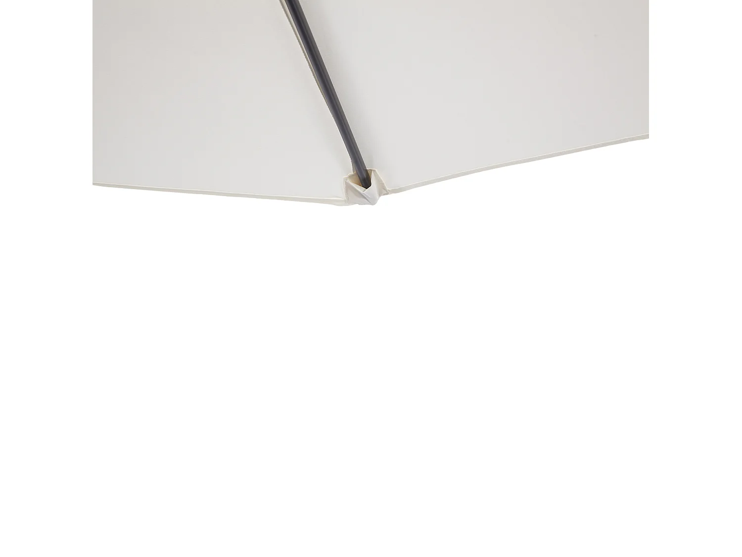 Sombrilla de jardín crema 269x138x236 cm Outsunny