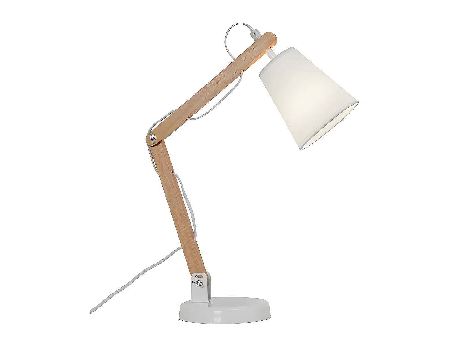 Flexo De Estilo Nordico Modelo Truman Madera-blando
