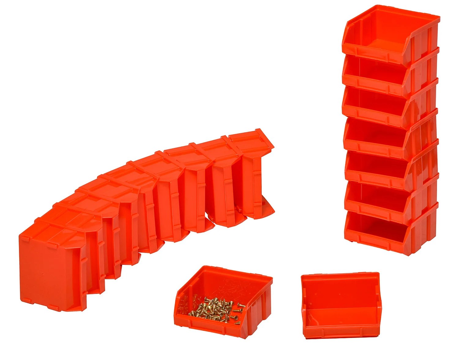 Estantería de 33 piezas rojo, gris 37.5x18x63 cm DURHAND